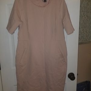 Lands End Dress Size 14 Pink